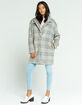 KNOW ONE CARES Plaid Womens Coat image number 4