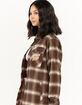 SANTA CRUZ Flame Womens Oversized Flannel Shacket image number 2