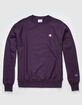 CHAMPION Reverse Weave Mens Eggplant Crew Sweatshirt image number 1