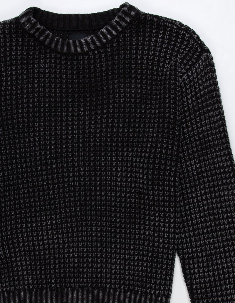 RSQ Mens Washed Waffle Sweater image number 2