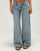 RSQ Womens Ultra Low Rise Baggy Star Patch Jeans image number 4
