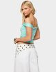 EDIKTED Sami Off Shoulder Knit Top image number 3