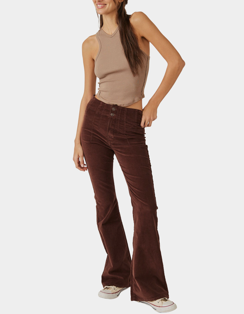 FREE PEOPLE Jayde Womens Flare Corduroy Pants image number 0
