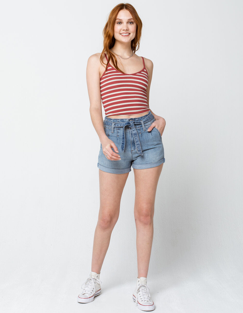 SKY AND SPARROW Stripe Womens Rust Cami image number 3