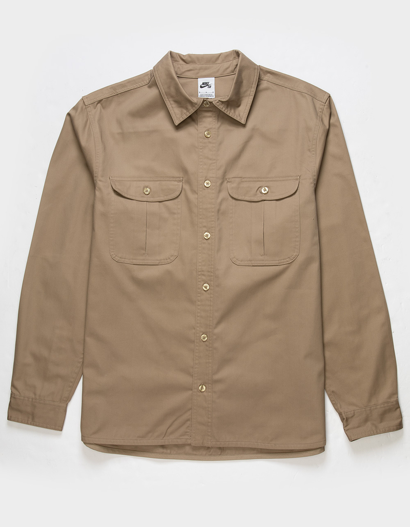NIKE SB Tanglin Mens Button Up Long Sleeve Shirt image number 0