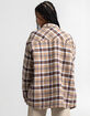 DICKIES Womens Oversized Plaid Flannel Jacket image number 4