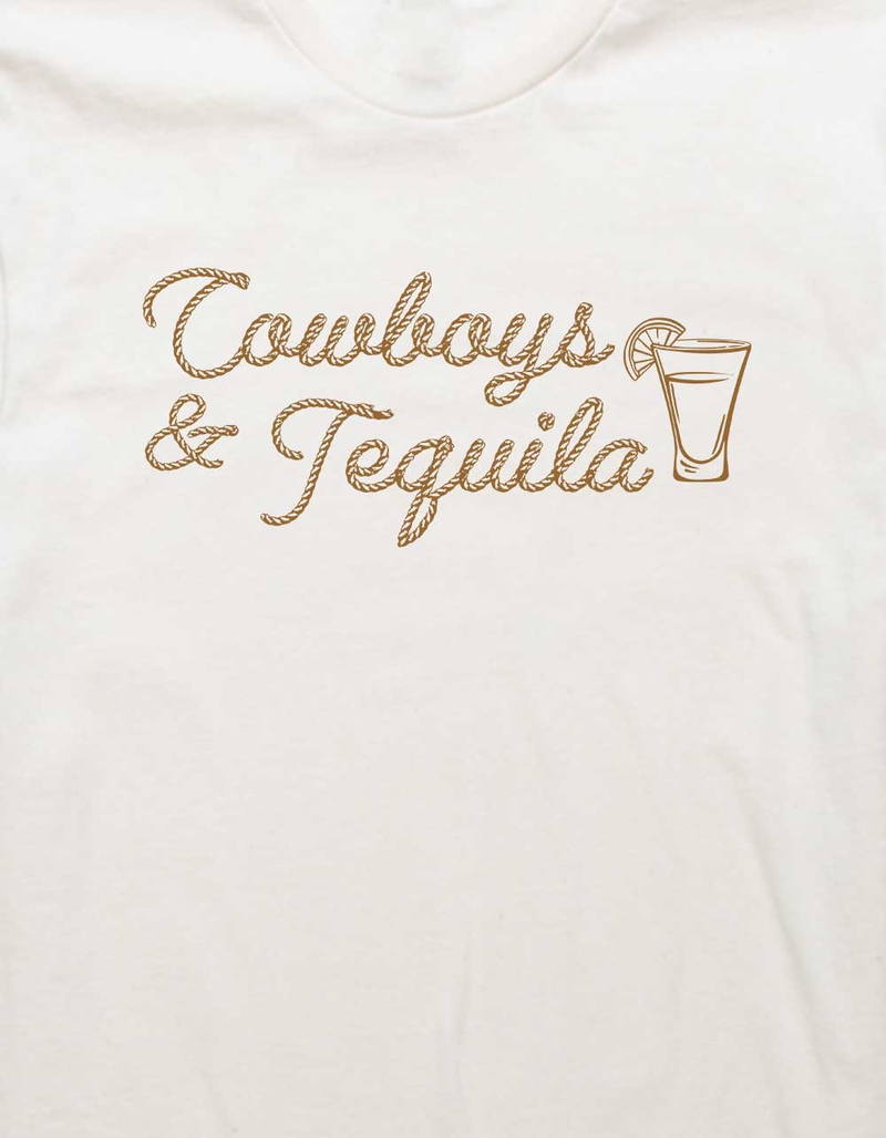 WESTERN Cowboys And Tequila Rope Unisex Tee image number 1