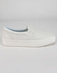 SODA Croft Platform Womens White Slip-On Sneakers image number 1