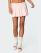 EDIKTED Easter Pleated Knit Mini Skirt image number 1