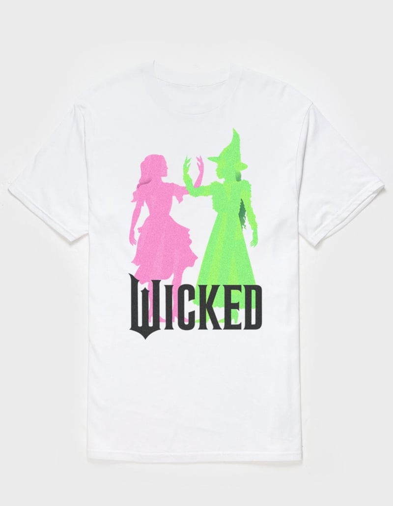 WICKED Glinda And Elphaba Silhouette Unisex Tee image number 0