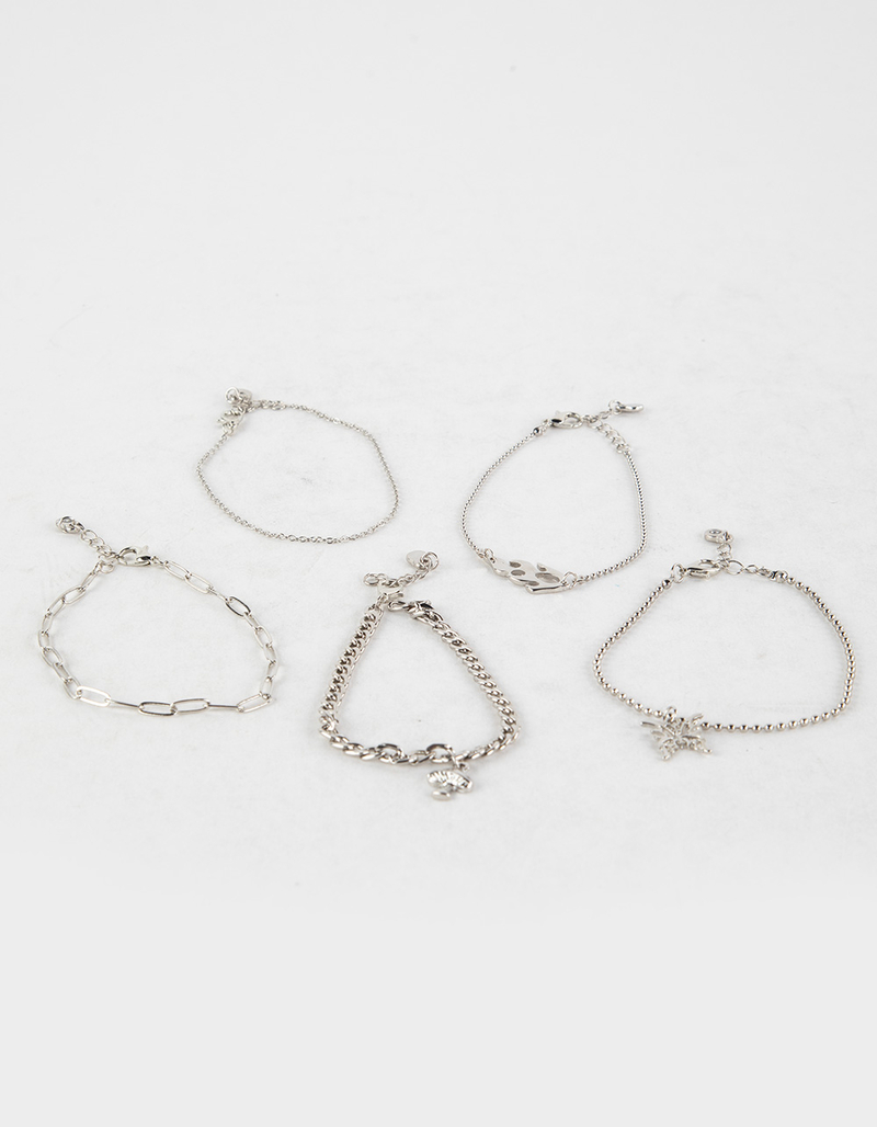 FULL TILT 5 Pack Chain Flame Bracelet Set image number 1