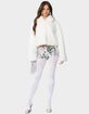 EDIKTED Nathalie Cropped Faux Fur Jacket image number 5