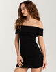 RSQ Womens Off The Shoulder Rib Bodycon Dress image number 1