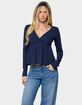 EDIKTED Kenzie Long Sleeve Babydoll Top image number 1