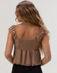 RSQ Womens Mesh Dot Top image number 4