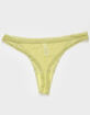 FULL TILT Flocked Dot Mesh Thong image number 2