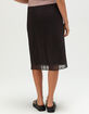 RSQ Womens Low Rise Polka Dot Mesh Midi Skirt image number 4