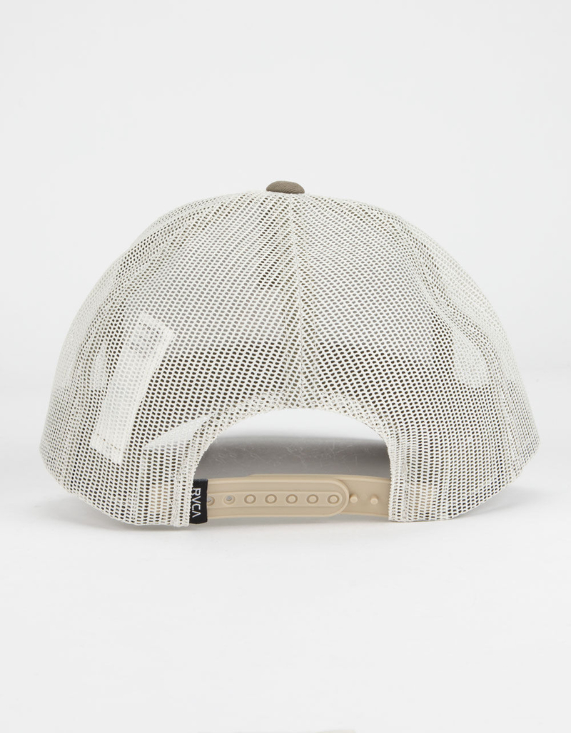 RVCA Twill Olive Green Mens Trucker Hat image number 1