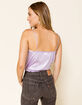 WEST OF MELROSE Smooth Talker Satin Lace Lavender Womens Cami image number 3