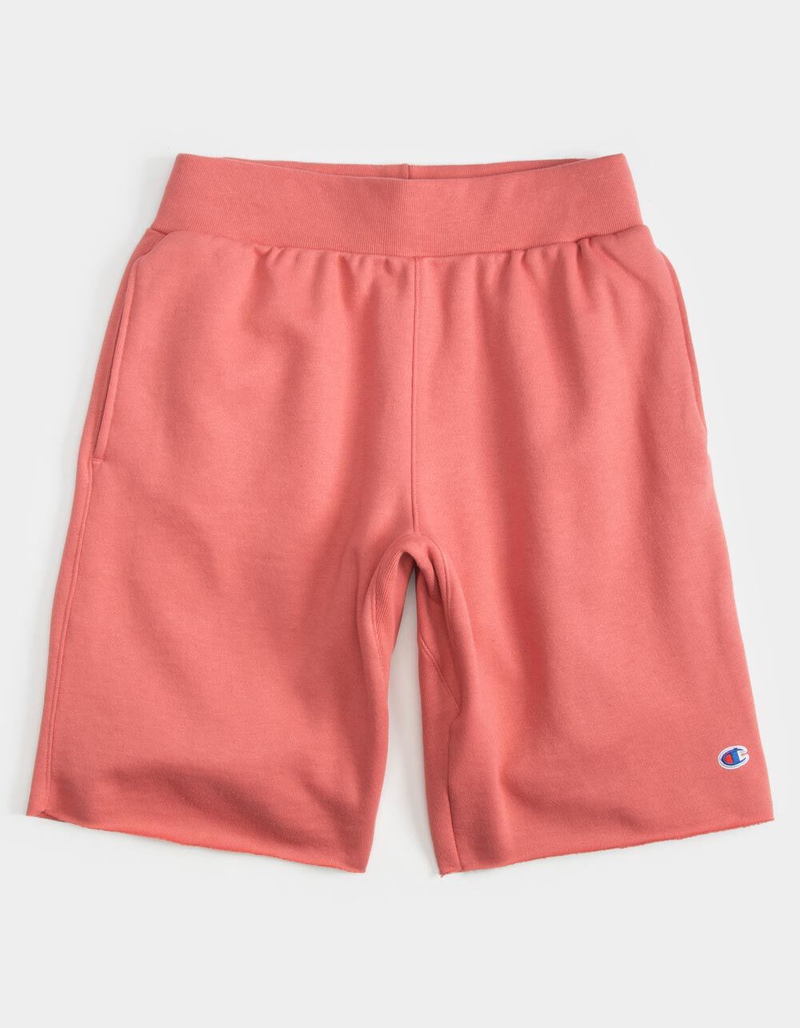 CHAMPION Cutoff Mens Dark Pink Sweat Shorts image number 0