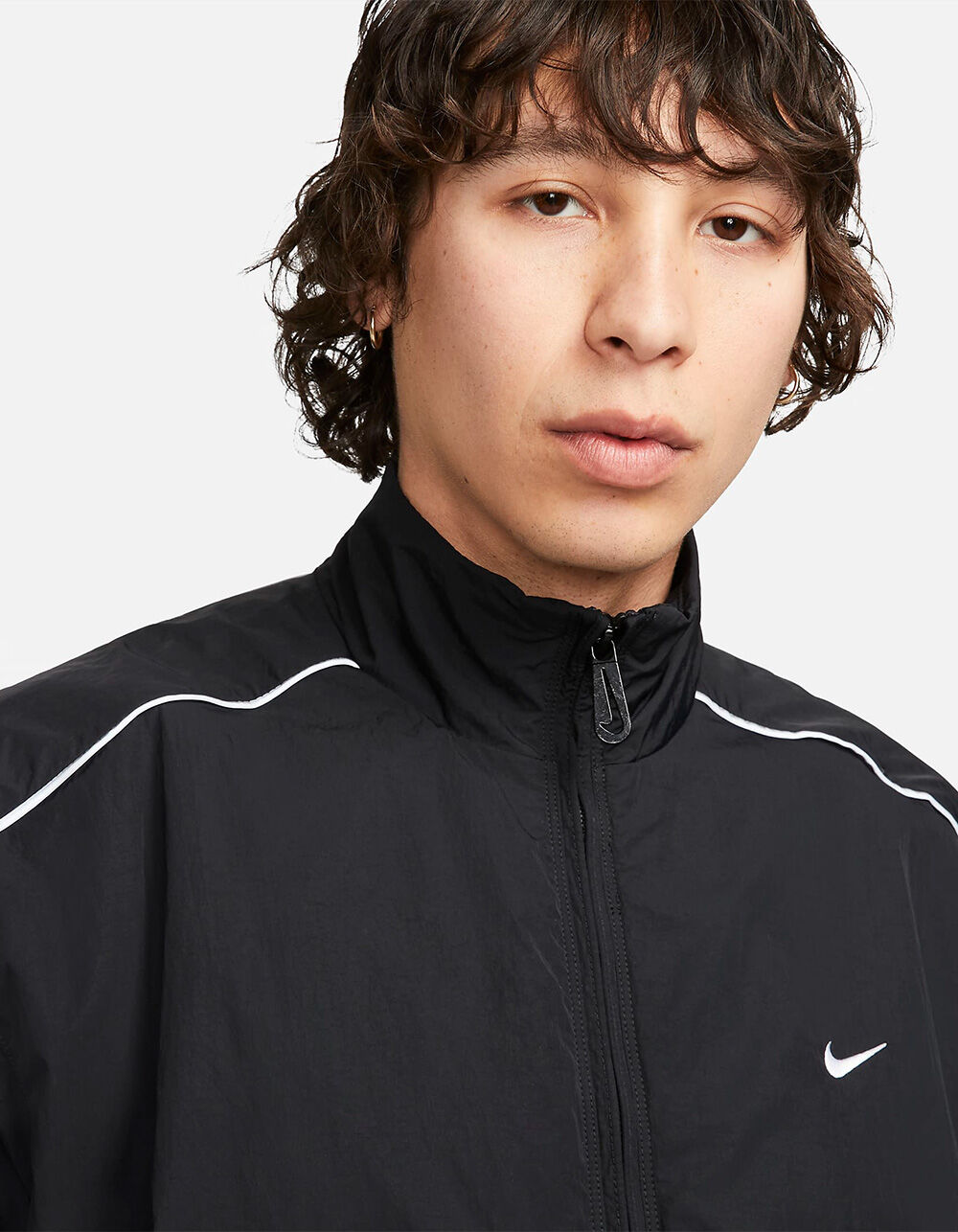 NIKE Sportswear Solo Swoosh Mens Track Jacket - BLACK - M | Tillys
