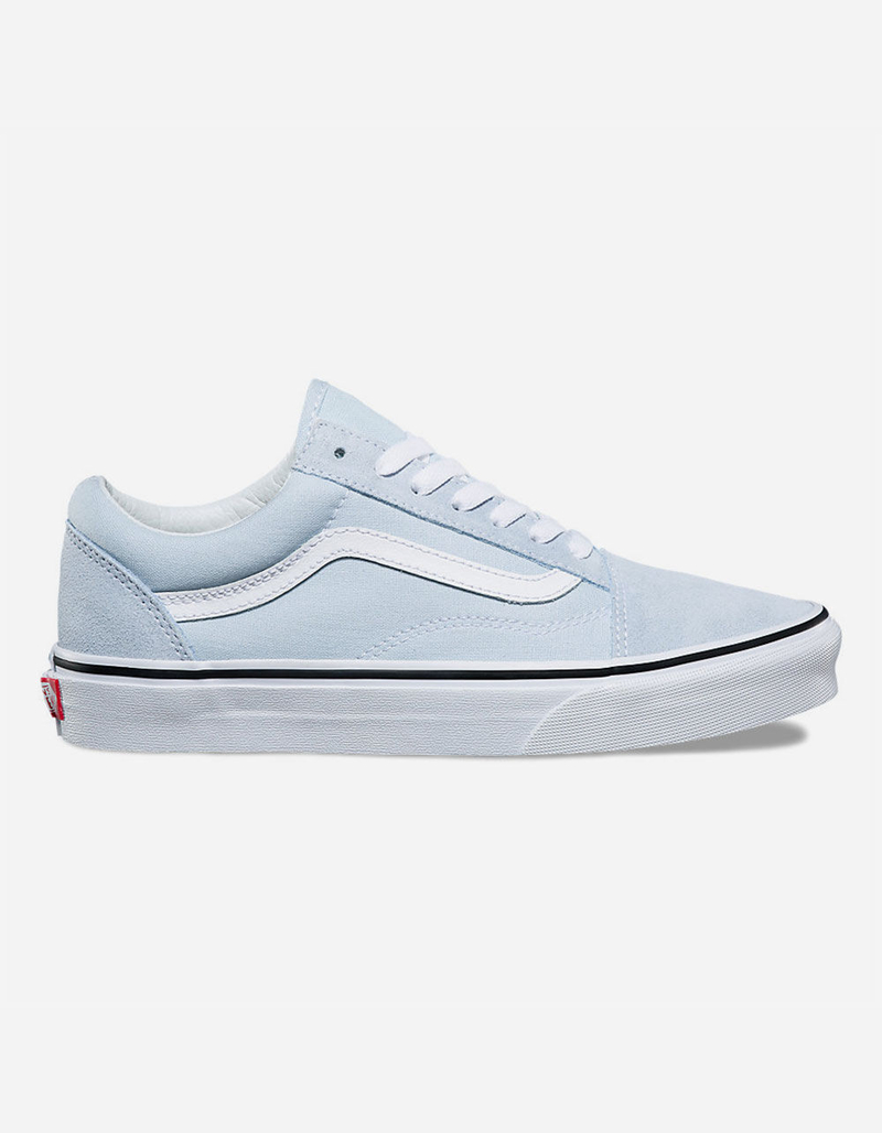 VANS Old Skool Baby Blue & True White Womens Shoes image number 0