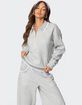 EDIKTED Ashtin Ruffle Trim Sweatshirt image number 1
