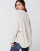 RSQ Oversized V Neck Womens Pullover Tunic Sweater image number 3