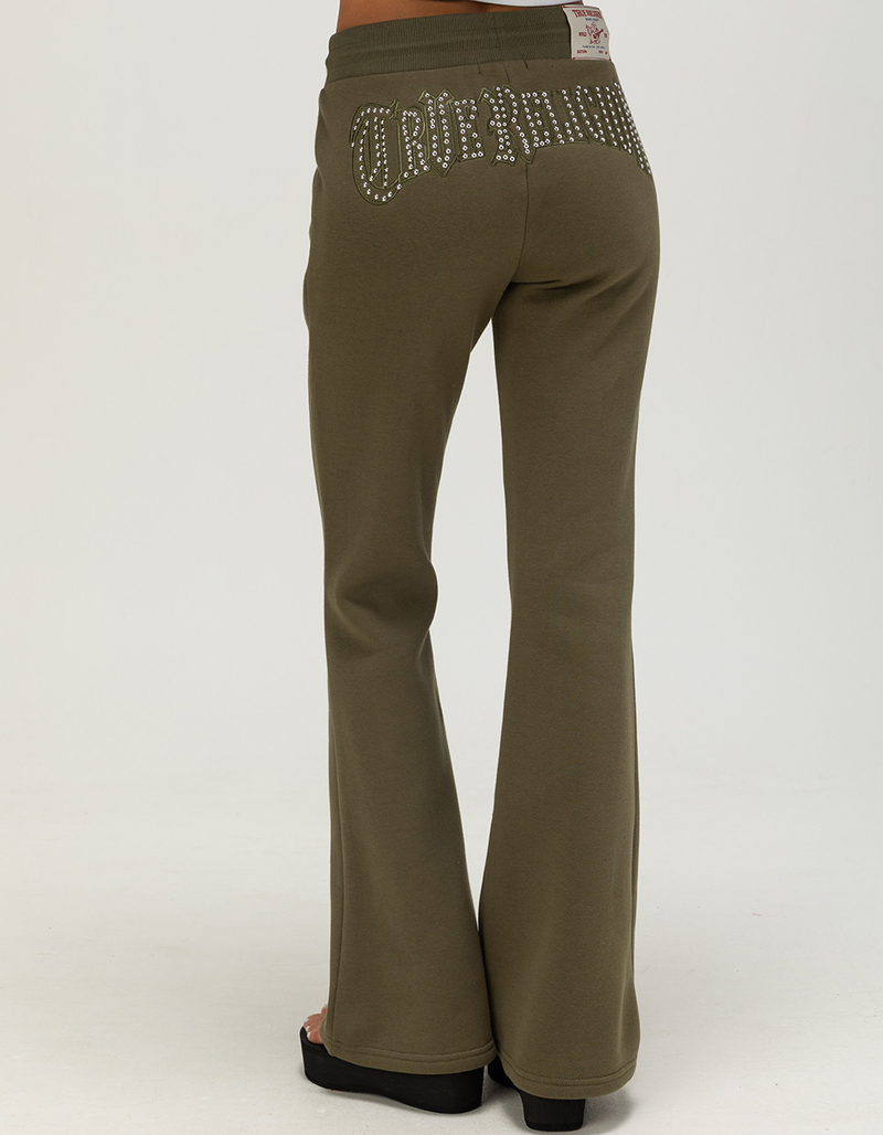 TRUE RELIGION Studded Womens Mid Rise Flare Sweatpants image number 1