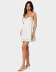 EDIKTED Bonny Lace Trim Cotton Mini Dress image number 3