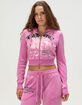 ED HARDY Panther Womens Velour Zip-Up Hoodie ED HARDY Panther Womens Velour Zip-Up Hoodie