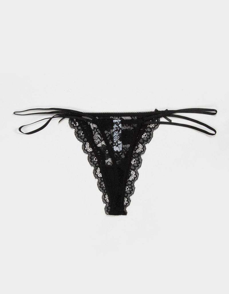 FULL TILT Double Strap Lace Thong image number 1