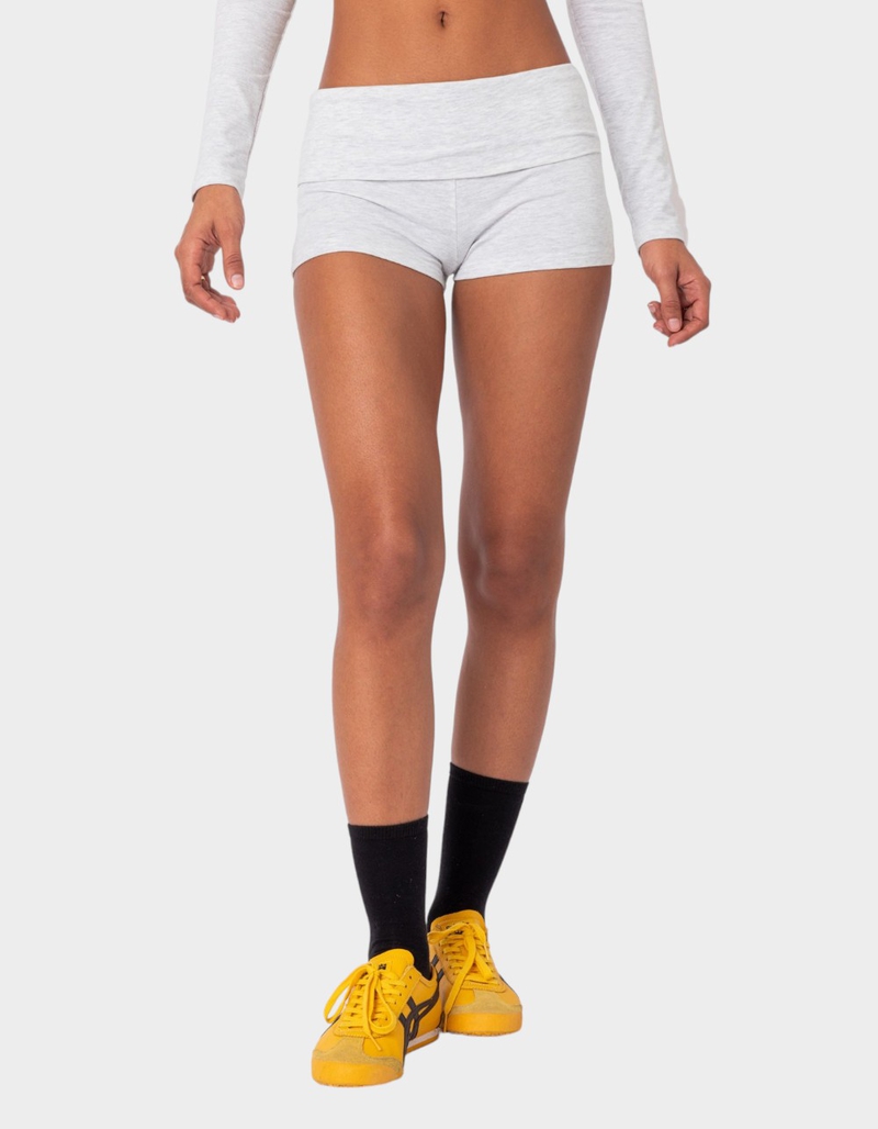 EDIKTED Meg Fold Over Shorts image number 0