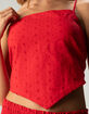 PATRONS OF PEACE Womens Eyelet Scarf Top image number 2