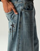 RSQ Mens Extra Baggy Embroidered Jeans image number 1