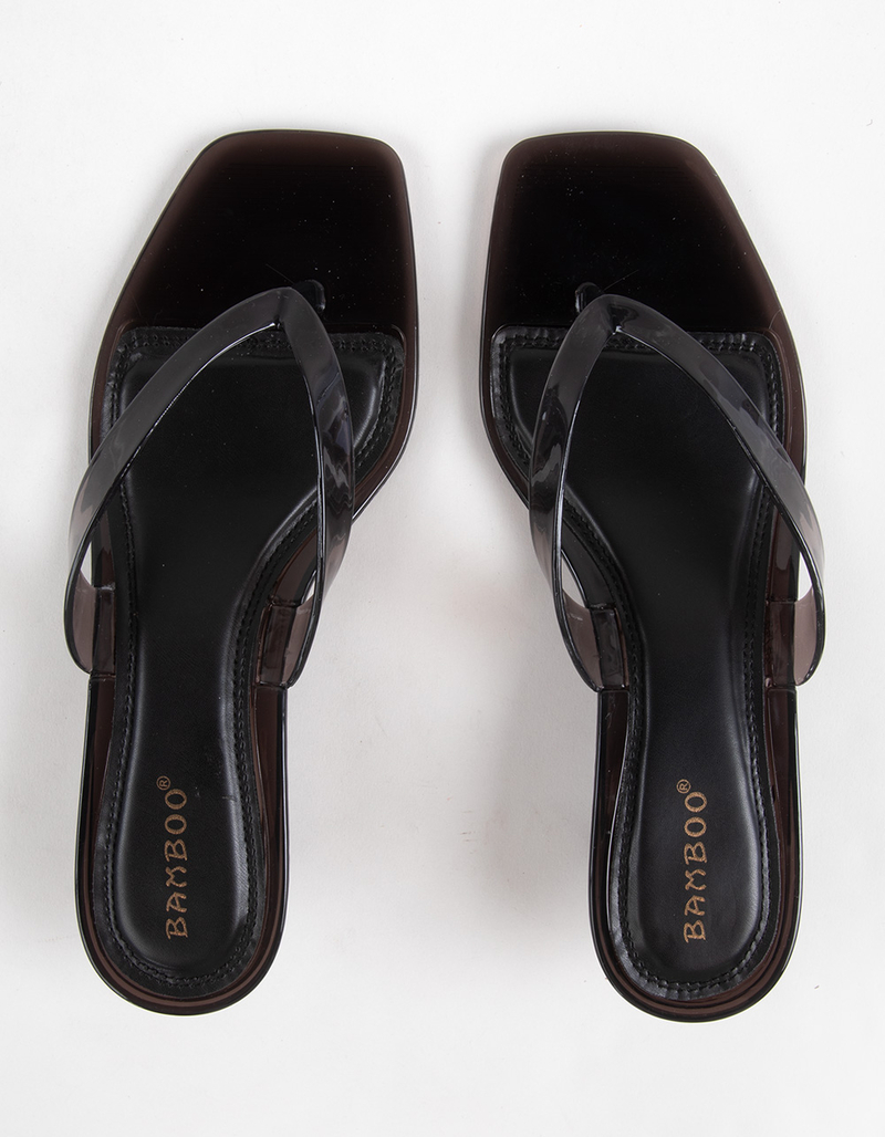 BAMBOO Stacy Womens Jelly Kitten Heels image number 4