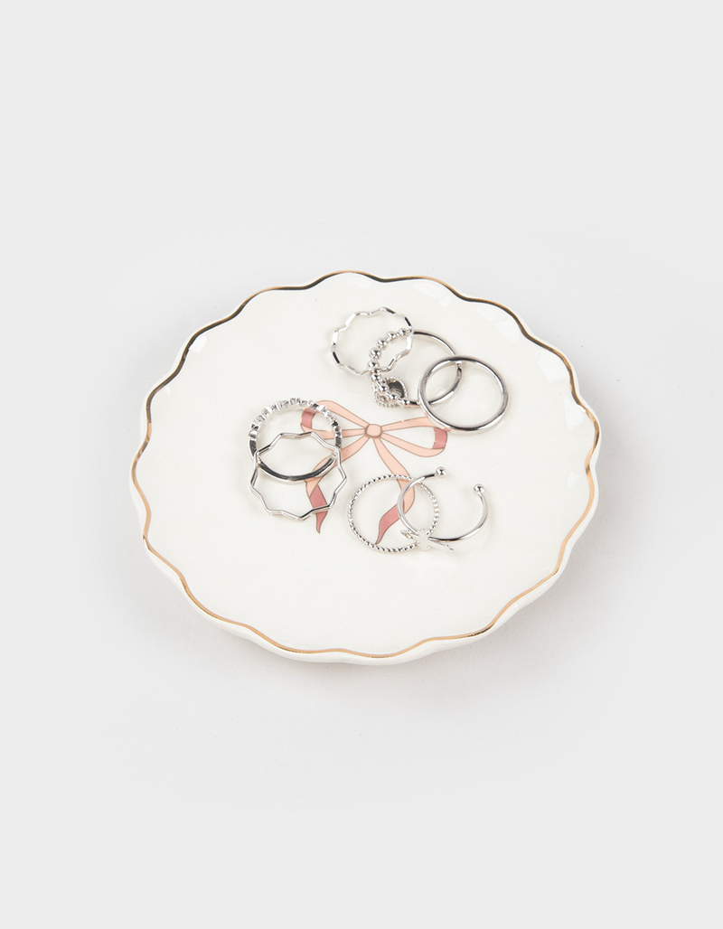 TILLYS HOME Bow Printed Trinket Dish image number 2