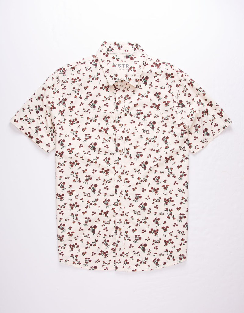 VSTR Floral Mens Button Up Shirt image number 0