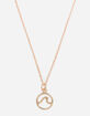 PURA VIDA Wave Rose Gold Necklace image number 1