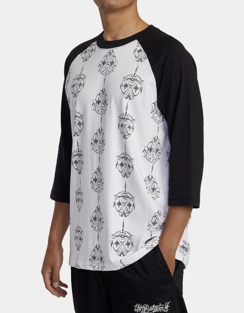 RVCA x Mister Cartoon Smile Now Mens Baseball Tee image number 2