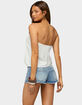 EDIKTED Pearle Crochet Trim Strapless Top image number 3