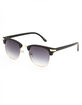 BLUE CROWN Mason Matte Clubmaster Sunglasses image number 1