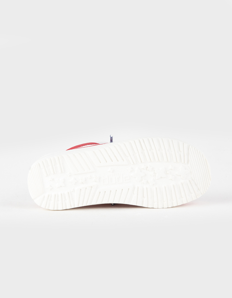 HEY DUDE Wally Youth Patriotic American Flag Boys Shoes image number 2