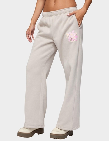 EDIKTED Wild Petal Sweatpants Alternative Image