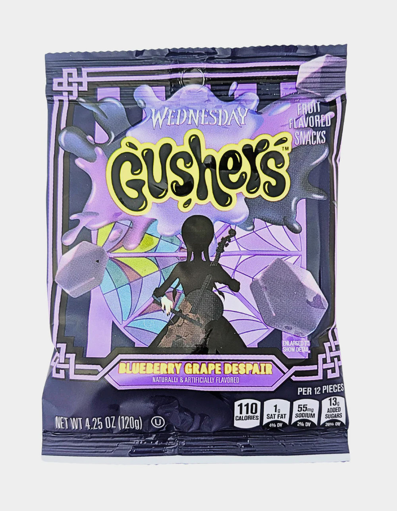 GUSHERS Wednesday Blueberry Grape Despair Gummy Snacks image number 0