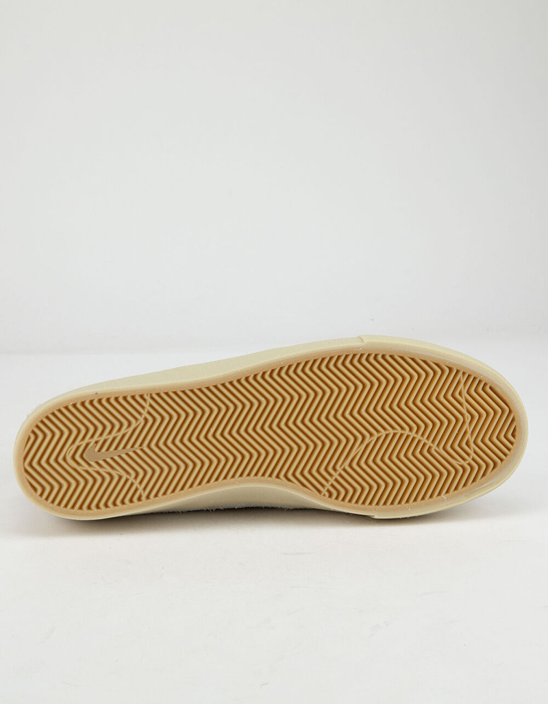 NIKE SB Zoom Janoski Mid Crafted Light Cream & Gold Beige Shoes image number 4