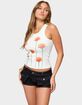 EDIKTED Wild Flowers Ribbed Tank Top image number 2