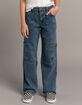 RSQ Girls Moto Cargo Wide Leg Jeans image number 3