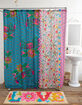 NATURAL LIFE Boho Shower Curtain Floral Border image number 1