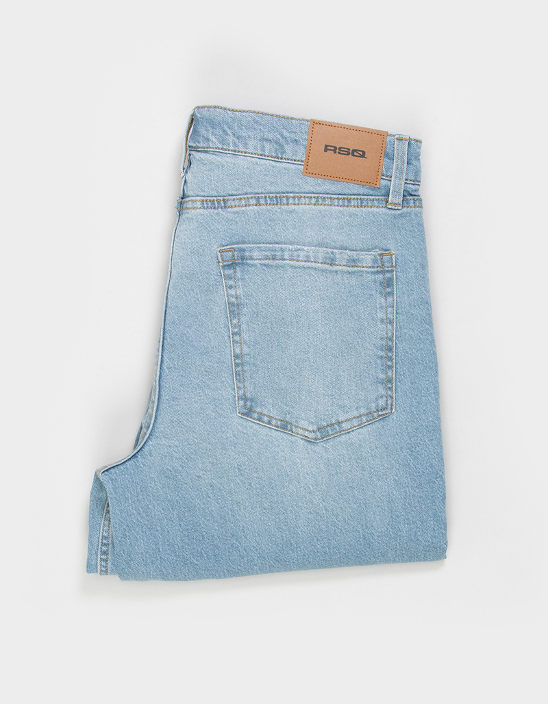 RSQ Mens Loose Light Wash Jeans image number 6